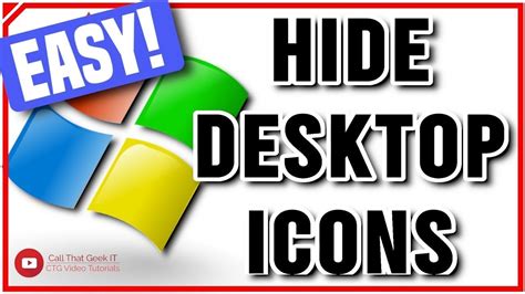 How To Hide Desktop Icons In Windows 10 In 15 Seconds Youtube