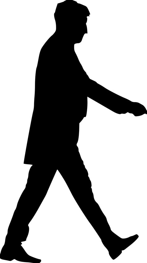 10 Man Walking Silhouette PNG Transparent OnlyGFX