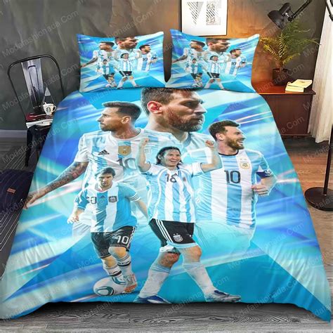 Lionel Messi Argentina 17 Years Wearing The Albiceleste Bedding Sets