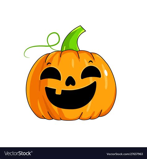 Cute Pumpkin Halloween Royalty Free Vector Image