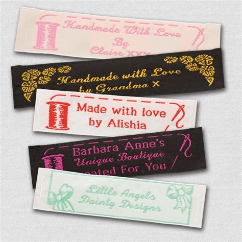 50 Personalized Sewing Labels 1 Wide 100 Woven
