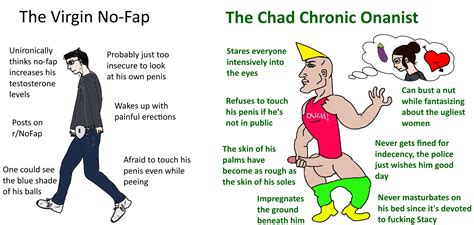 The Virgin No Fap VS The Chad Chronic Onanist R Virginvschad