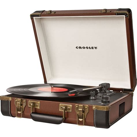 It also allows you to connect your computer via usb. Crosley Radio Executive Portable Turntable with USB CR6019A-BR