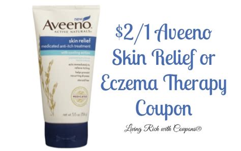 New 21 Aveeno Skin Relief Or Eczema Therapy Coupon Only 066 At