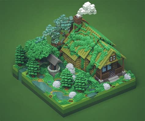 Many recent games use this principle: Voxel Art - 2 on Behance