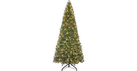 Puleo International 9ft Pre Lit Virginia Pine Tree Christmas Tree