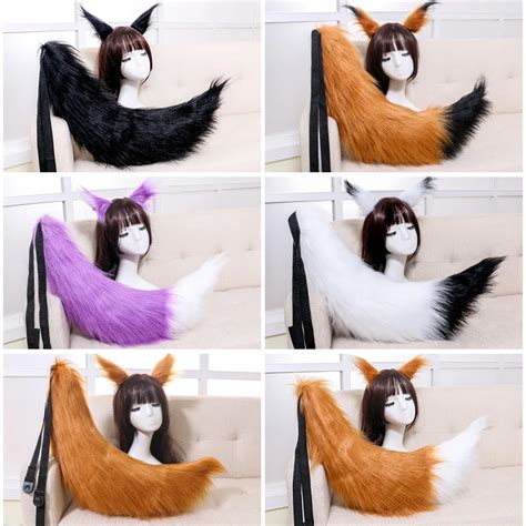 Specialty Adult Fox Ears And Tail Costume 2pcs Set Kids Animal Fancy