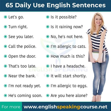 Daily Use Sentences With Questions And Answers English Sentences