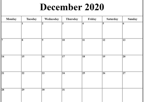 There are 51 design options to choose from in both sunday and i've been working so hard to get my free 2020 printable calendars designed evenearlier this year since so many of you have reached out requesting them. Printable December 2020 Calendar Template - Download Now