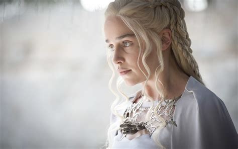 Wallpaper Emilia Clarke Daenerys Targaryen Game Of Thrones Wanita Berambut Pirang