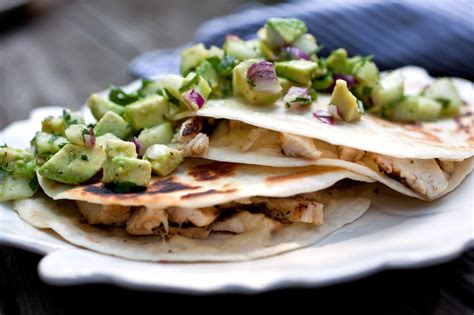Chicken Quesadillas With Avocado Cucumber Salsa Recipe Nyt Cooking