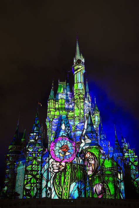 Once Upon A Time Cinderella Castle Nighttime Show At Magic Kingdom