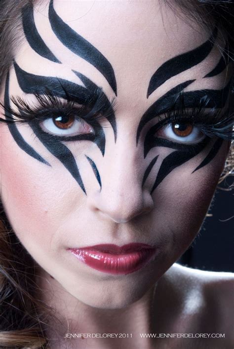 Zebra Face Zebra Makeup Halloween Eye Makeup Animal Makeup