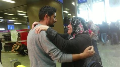 A Syrian Mother Is Reunited With Her Son Bbc News