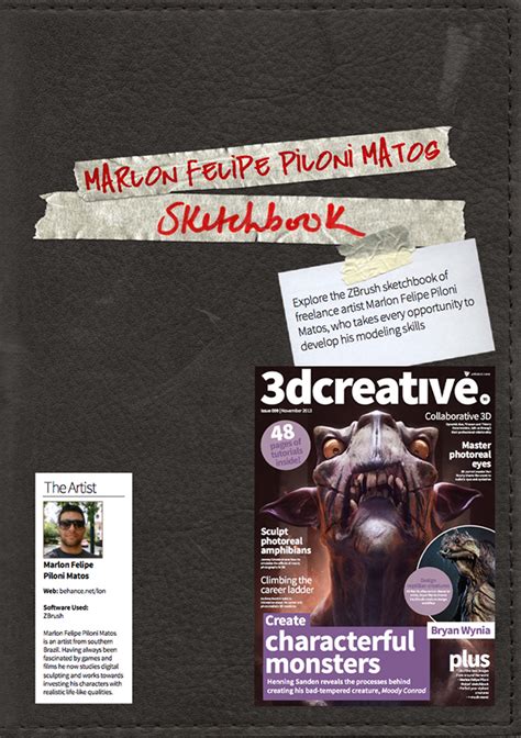 Sketchbook 3dcreative Magazine 099 On Behance