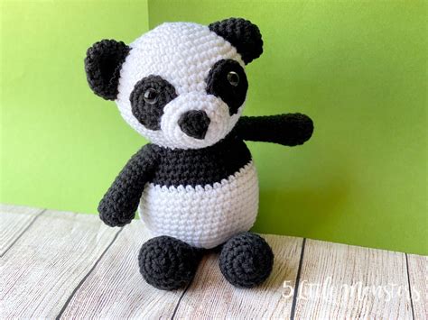 5 Little Monsters Crocheted Panda