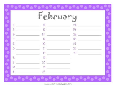 Birthday Calendar Planner Calendar Printables Perpetual Birthday Calendar