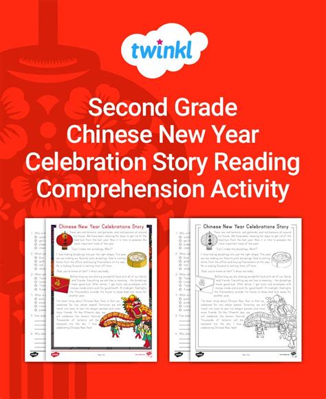 Second Grade Chinese New Year Celebration Story Reading Comprehension