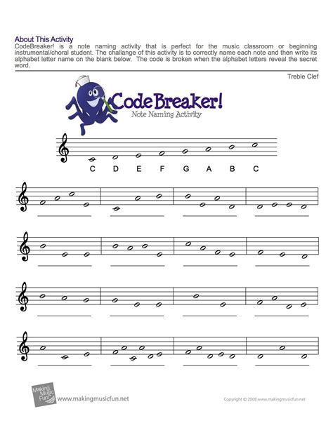 Music Theory Worksheets For Beginners Pdf