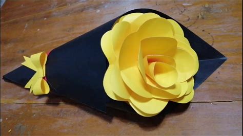 Diy Paper Flower Bouquet Youtube