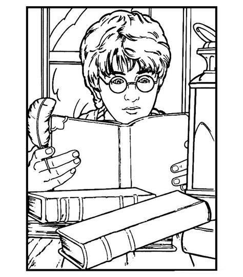 Harry potter and the sorcerer's stone. Harry Potter Coloring Page - Get Coloring Pages
