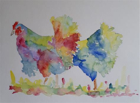 A Couple Of Chickens Prints Available From Dylshouseuk Chicken