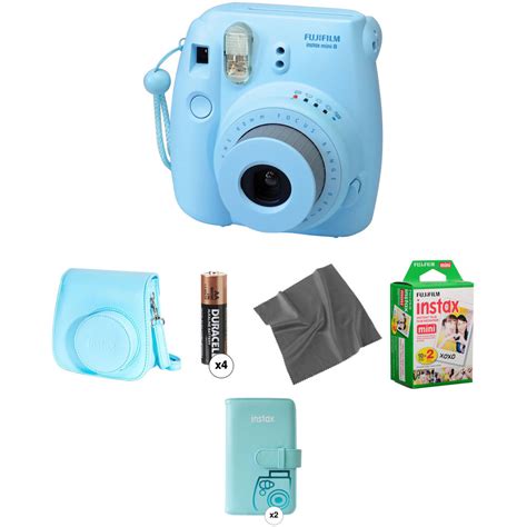 Fujifilm Instax Mini 8 Instant Film Camera Pro Kit Blue Bandh
