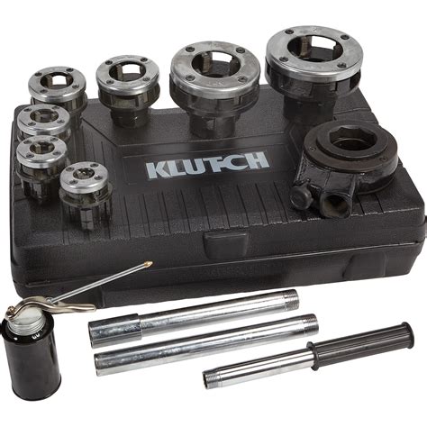 Klutch Ratcheting Pipe Threader Set — 12 Pcs Northern Tool Equipment