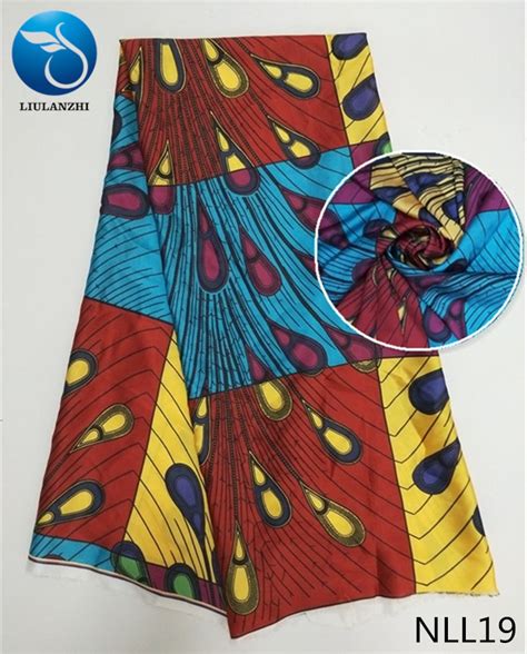 Buy Liulanzhi Multicolor African Satin Fabric 2018 Latest Design Ankara Satin