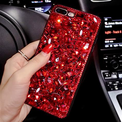 Our protective, clear case is engineered to stay transparent and scratch resistant. Sunjolly Fashion Red Diamond Case Rhinestone Phone Cover ...
