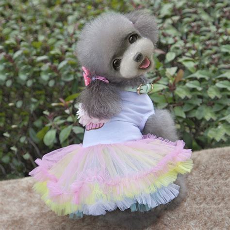 Pet Costume Dog Cat Bow Tutu Dress Lace Skirt Puppy Dog Princess