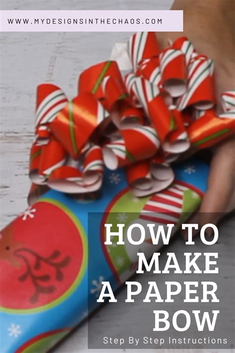 How To Make A Bow Out Of Wrapping Paper