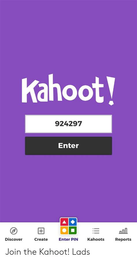 Enter Game Pin At Https Kahoot It Join Code