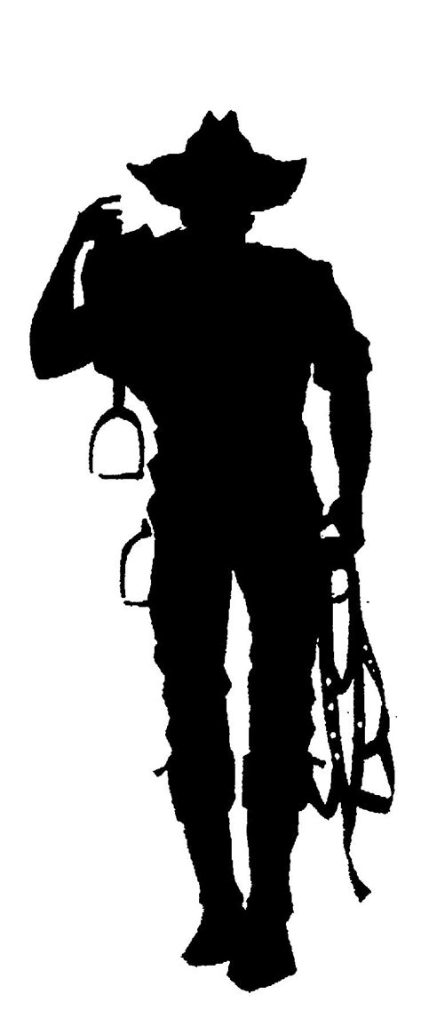 Silhouette Cowboy Patterns At Getdrawings Free Download