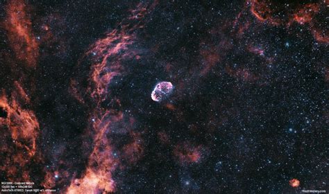 Crescent Nebula In Cygnus Rastronomy