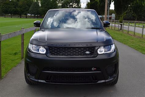 Stealthy Satin Black Range Rover Sport Svr Reforma Uk