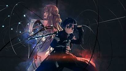 Asuna Sword Anime Yuuki Kazuto Kirigaya Desktop