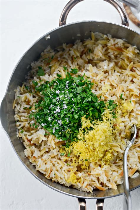 Greek Lemon Rice Pilaf Simply Scratch