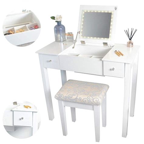 Maybe you would like to learn more about one of these? IceCreamLiving Coco Luxury Dressing Table with LED Lights ...