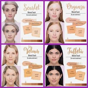 Color Chart For Our Touch Mineral Foundation Line Skin Perfecting