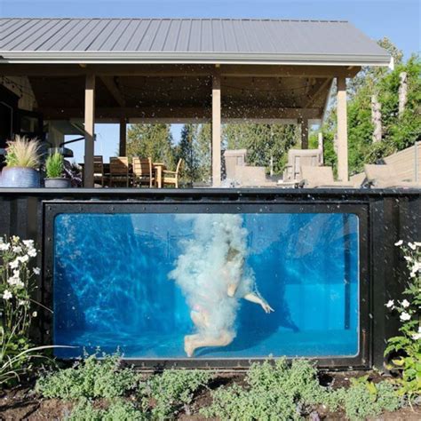 A Swimming Pool Made From A Shipping Container Home Design Garden