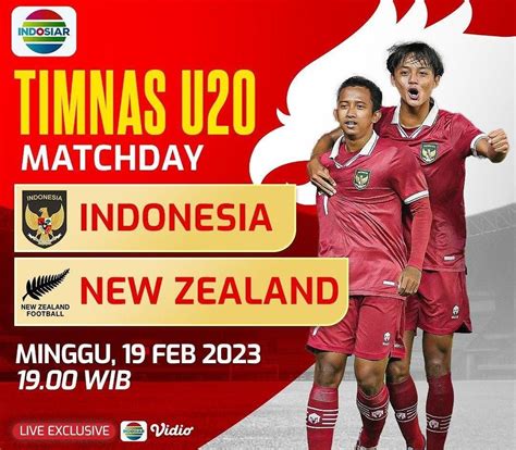 Link Streaming TV Online Timnas Indonesia U20 Vs New Zealand Hari Ini