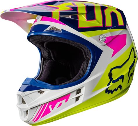 The helmets have a beak with a free space for motocross goggles. $169.95 Fox Racing V1 Falcon DOT Approved Motocross MX #995632