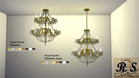 Royal Crystal Chandelier Set At Regal Sims Sims 4 Updates