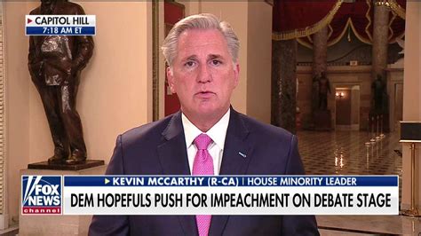 Rep Mccarthy On Impeachment Inquiry President Trump Did Nothing Wrong