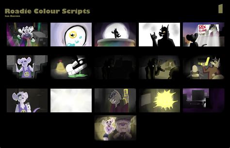 Artstation Storyboard Colour Script Roadie Trailer