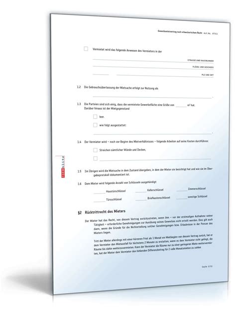 Tipps dazu finden sie in der broschüre von haus & grund „mietverträge professionell ausfüllen. Gewerbemietvertrag Muster Haus Und Grund