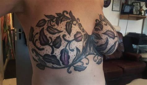 Womans Lingerie Tattoo Fills Her With Confidence After Losing Both