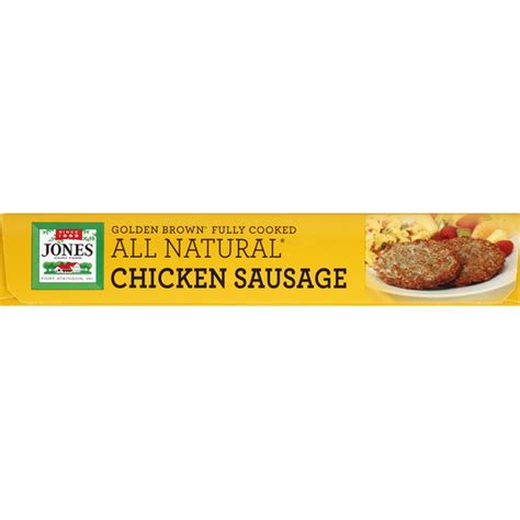 Jones Dairy Farm Golden Brown All Natural Fully Cooked Chicken Sausage