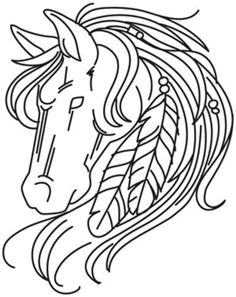 Native american and indian icons. Horse and Feathers | Urban Threads: Unique and Awesome ...
